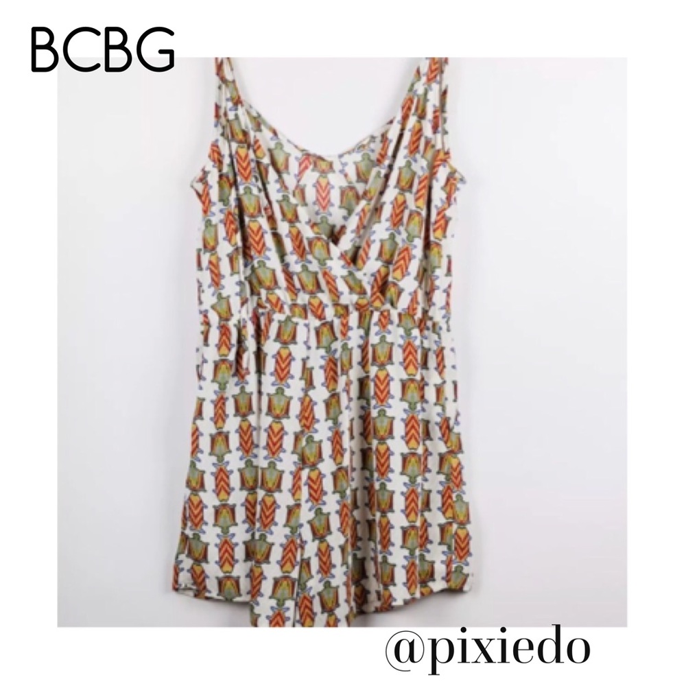 Wrap back romper : Turtle/Fish Print